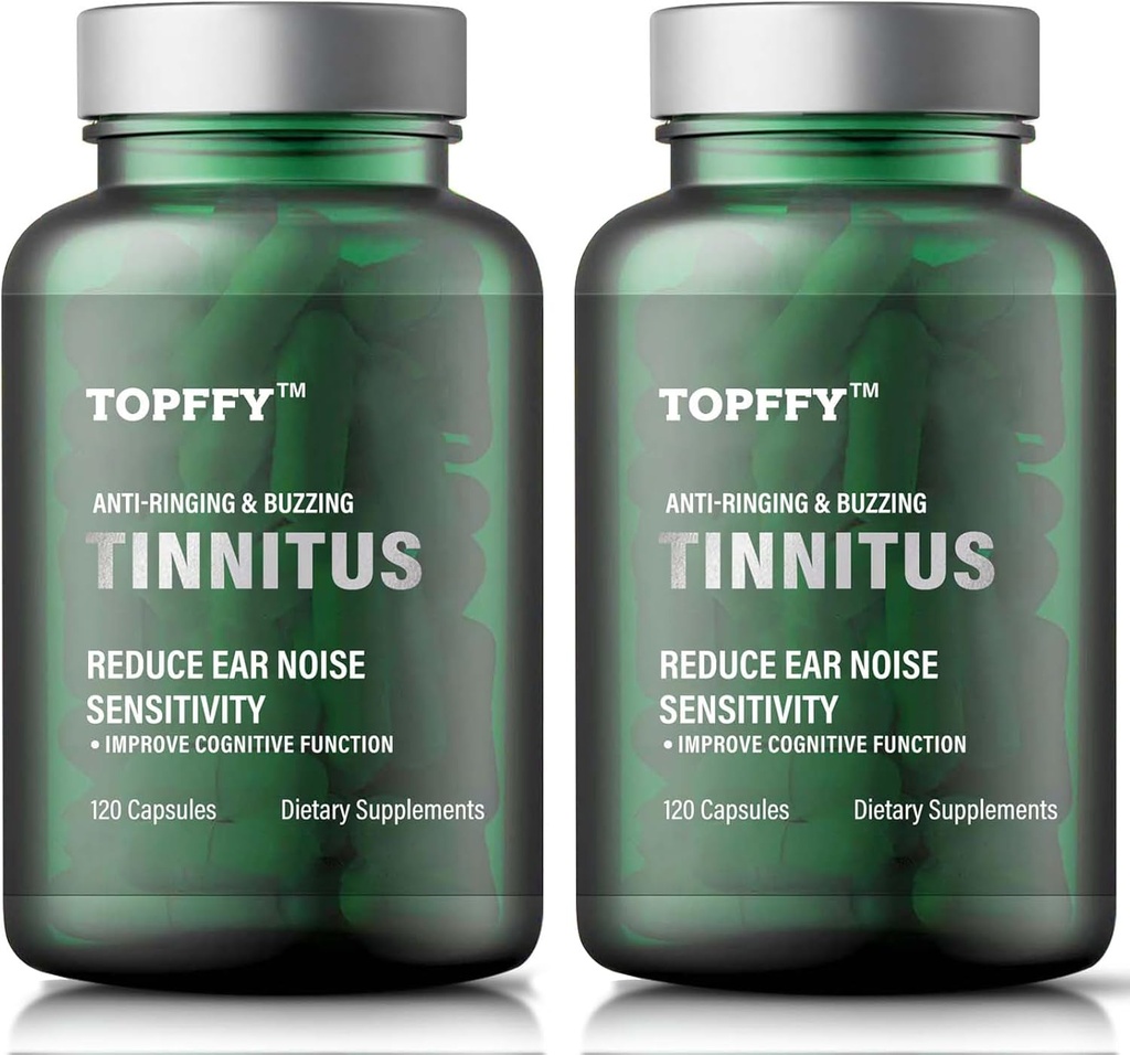 Tinnitus Relief for Ringøre, 1200MG Tinnitus Relief supplement, for Høretab og Øre Ringing & Tinnitus Relief, 240 Softgels (2pack)