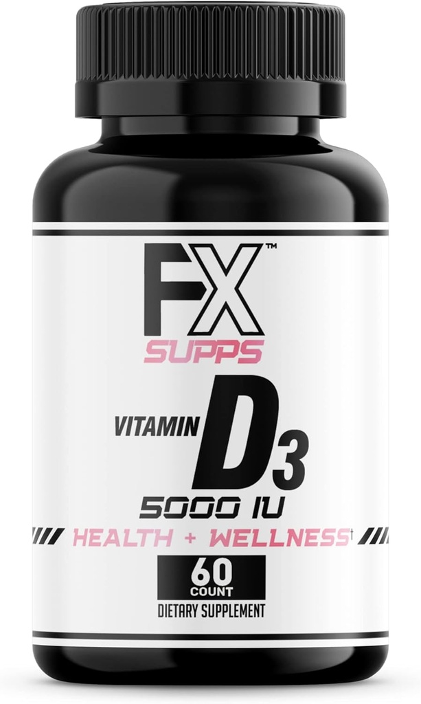 FXSUPPS D3 5000 IE (1 pakke, 60 nemme at synke softels)