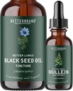 BetterLungs Mullein Leaf Extract og Black Seed Oil Tincture Bundle