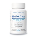 Bioetik Forskning Bio- DK Caps ™ -emulgeret D og K, vitamin D3 125 mcg & vitamin K (k1, k2) 550 mcg- MK7- vitamin D3 K2 K1, stærkere knogler, muskel- og skeletstyrke, sundt hjerte & BMI 60 Caps