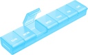 AUVON Weekly Pill Organizer med Effortless Åbning Design, Gigt Friendly Pill Box, BPA- Free Pill Organizer 7 Dag, Cute & Portable Pill Case for Vitaminer, Kosttilskud og Medicin