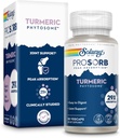 SOLARAY ProSorb Gurkemeje Supplement Phytosome 500 mg - 29X Høj Absorption Gurkemeje supplement til fælles sundhedsstøtte - Easy- to- Digest Curcumin, Vegan, 60- Day Garanti, 30 Serv, 30 VegCaps