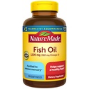 Nature Made Fish Oil Omega 3 Kosttilskud, 1200mg Softgels, Omega 3 Fish Oil for Sund Heart Support, 100 Softgels, 50 Day Supply
