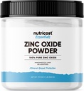 Nutricost Zink Oxide Powder (500 Bedste) 100% Pure, Ingen tilsætningsstoffer - Vegan, Non- GMO, Nutricost Essentials