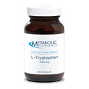 Metabolisk vedligeholdelse L- Tryptophan - 500mg Aminosyre i 'Free Form' for Superior Absorption + vitamin B6 - Mood + Appetite Supplement, Vegan + No Fillers (60 kapsler)