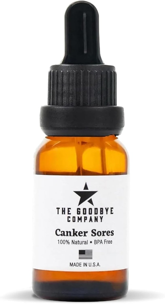The Goodle Company Organic Canker Sore Relief Serum, Vegan 15ml - Fast Natural Pain Healing, Gentle Mouth Ulcer Lindring med Clove, Cilantro & Lavender, Chemical-Free, fremstillet i USA