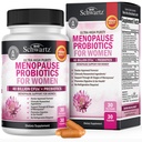 Menopause Kosttilskud til kvinder - 40 milliarder CFU Menopause Probiotika til kvinder - Støtte til Hot Flashs Night Sweats Mood Swings and Balance - Non-GMO, 30 Easy- Swallow Capsules, 30 Servere