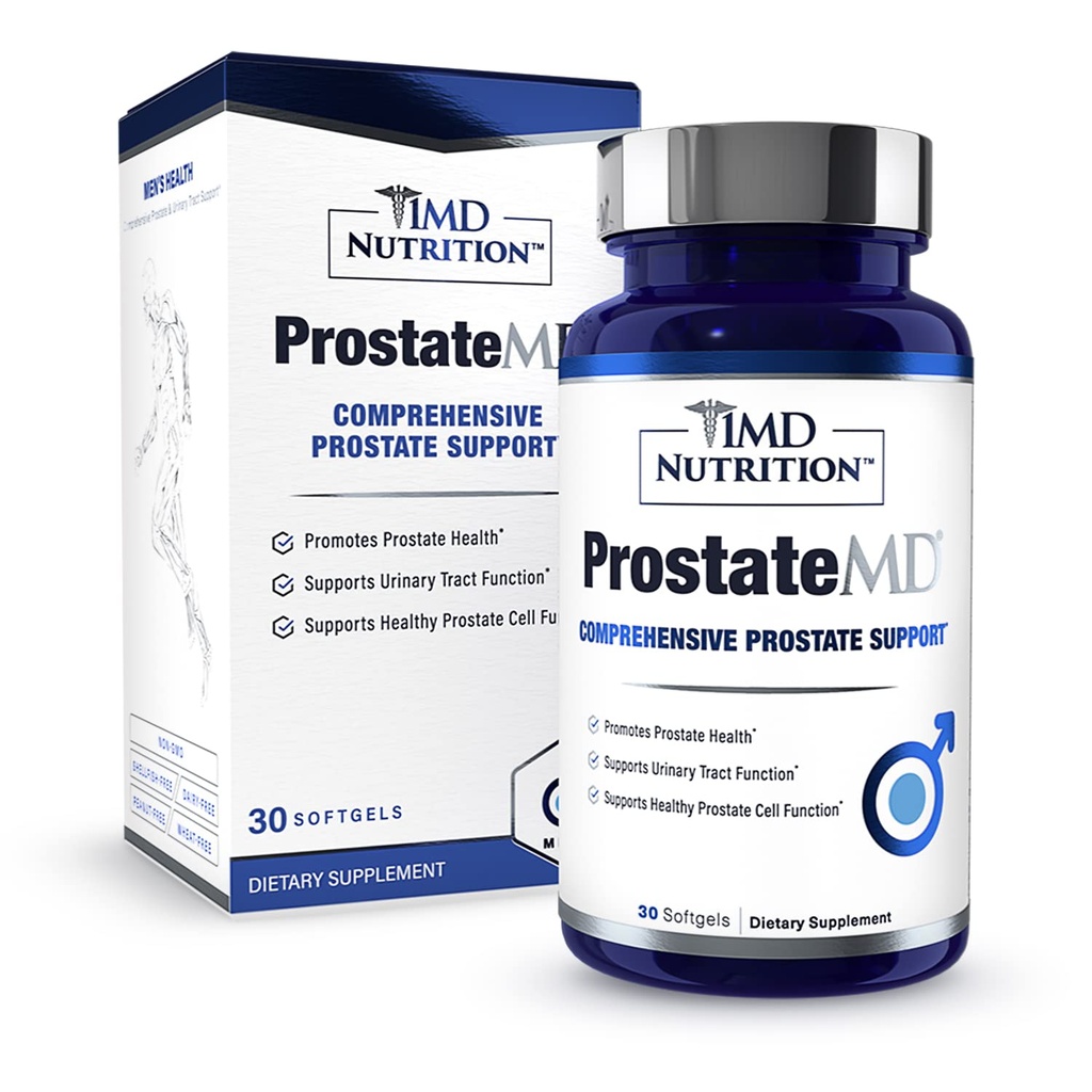 1MD Nutrition ProstateMD Saw Palmetto Prostata Support - Støtte til urinveje og hyppig badeværelse Urges.124; 30 dages forsyning