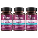 Renhed Produkter MyBiotin ProClinical - Thicker Hår Starter i 3 uger og kampe Rynker - MB40X Patenteret Biotin vitamin B7 Matrix w / Astaxanthin - 40X Mere Opløseligt vs Ordinary Biotin, 90 Veg kapsler