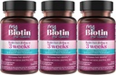Renhed Produkter MyBiotin ProClinical - Thicker Hår Starter i 3 uger og kampe Rynker - MB40X Patenteret Biotin vitamin B7 Matrix w / Astaxanthin - 40X Mere Opløseligt vs Ordinary Biotin, 90 Veg kapsler