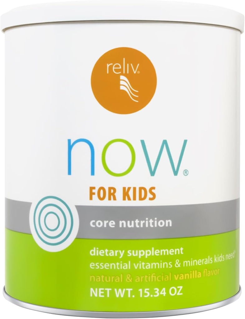 FORBINDELSER Nu for børn Vanilla - Nutritional Shake med essentielle vitaminer, mineraler, Kulhydrater & Protein til vedvarende energi, 15 Servere
