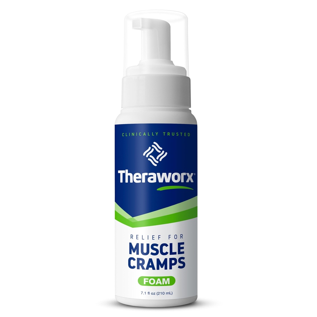 Theraworx Relief for muskelkramper Skum Fast- Fungerende muskelspasmer, Ben ømhed med Magnesiumsulfat - 7.1 oz - 1 Tæl