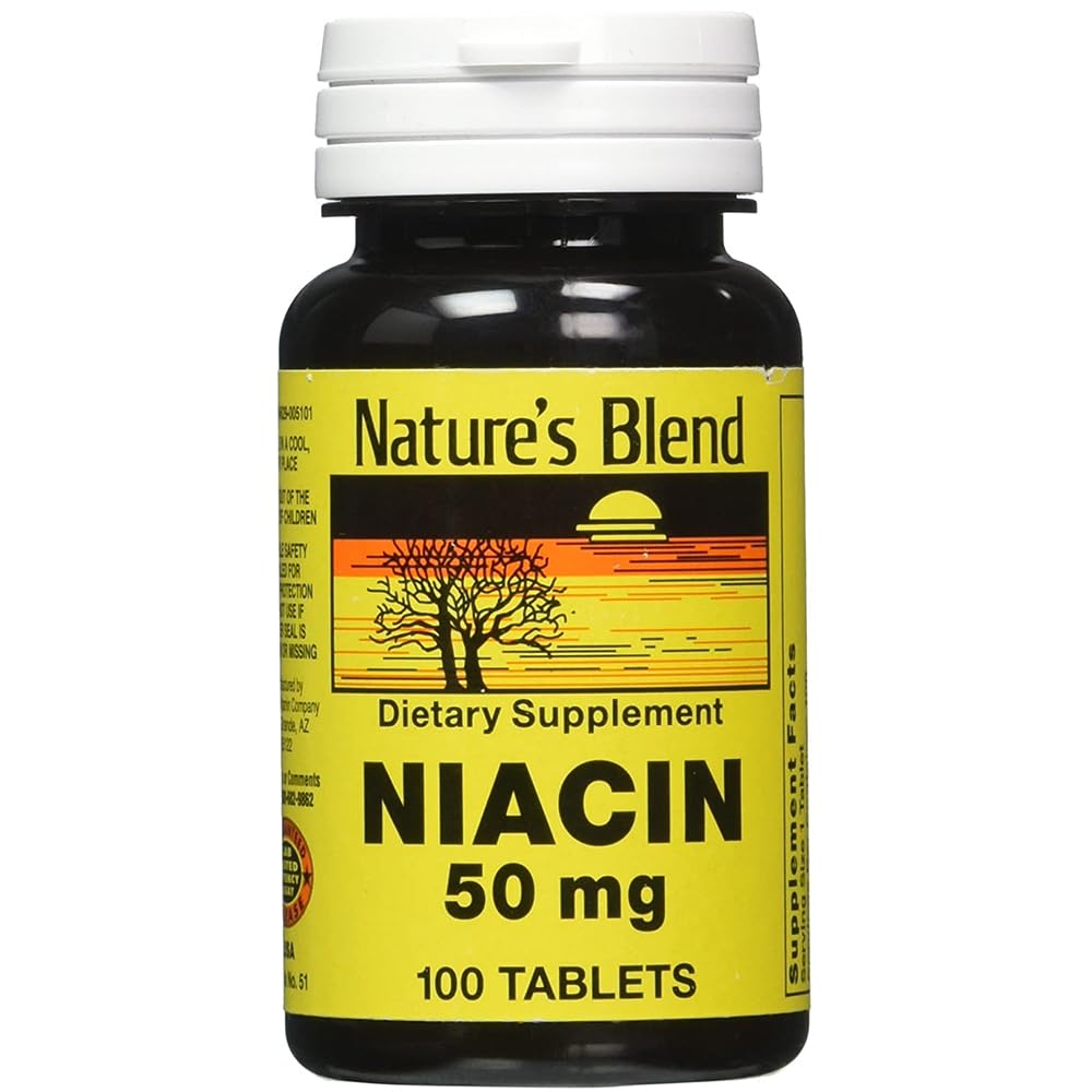 Naturens Blend Niacin 50 Milligram 100 Tabs