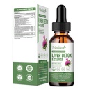 Leversundhed & Lymplant Drainage Drops -Support Lever rense Detox & Reparation med Artichoke Mælk Thistle Silymarin Extract, Mælkebøtte, Gurkemeje, Berberine til Renew w / 21 Potent Herb- Nutrients- 60ml