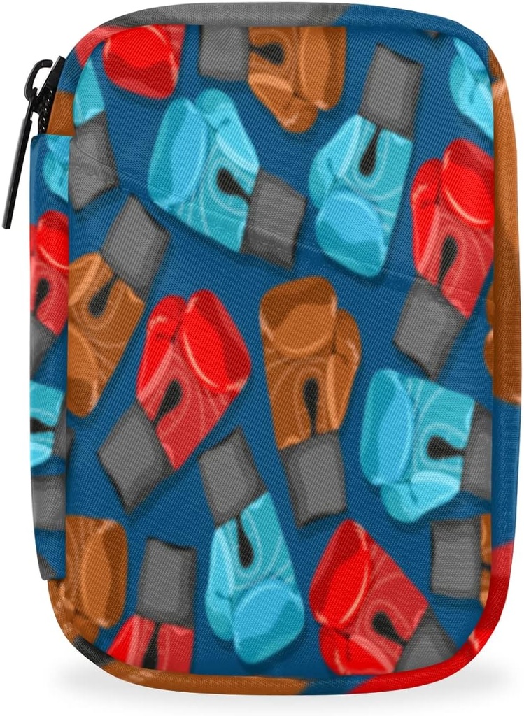 Sport Boxing Gloves Pill Case Ugentlig Medicin Organizer med Travel Bag Seven-Day Pill Box Vitamin Supplement Box Fish Oil Pills Holder