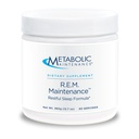 Metabolisk vedligeholdelse R.E.M. Vedligeholdelse Powder - Natural Afslapning Support Supplement med Magnesium, Melatonin, 5-HTP + Kalium - Easy Drink Add- in, Ingen Fyldere (366g / 60 Servering)