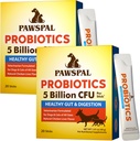 Probiotika til hunde og katte, 5 Millioner CFU, Veterinarian Formuleret, fordøjelses- og immunsundhed, Gut Flora Balance, Alle naturlige probiotiske pulver, kylling lever flavor, 40 sticks
