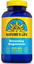 Nature 's Life Renewing Magnesium 500 mg - Magnesium Citrate, Magnesium Malat, Magnesium Oxide Plus vitamin B- 6 - Muskler og nerver Support - Lab Verified - 275 Servere, 275 VegCaps