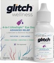 Glitch UltraSight øjendråber til tørre øjne 15ml - 4 i 1 Advanced Relief tørre øjendråber - Hele dagen komfort med hydrering, lysning, køling - effektivt lindrer irritation og tørhed - 0.5 Fl Oz