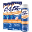 Alka- Seltzer Energy Boost: Koffein & Guarana, B Vitaminer, Understøtter Mental Alerness og fysisk energi, Dagligt Energy Supplement, Fizzy tabletter, Sugar- fri, Let Tropisk Punch Flavor, 30ct
