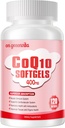 CoQ10- 400mg- Softgel med PQQ, BioPerine & Omega-3, Coenzym Q10 (Ubiquinon) Supplement for High- Absorption, Powerful- Antioxidant, Support Heart & Energi- Production, 120 Servere