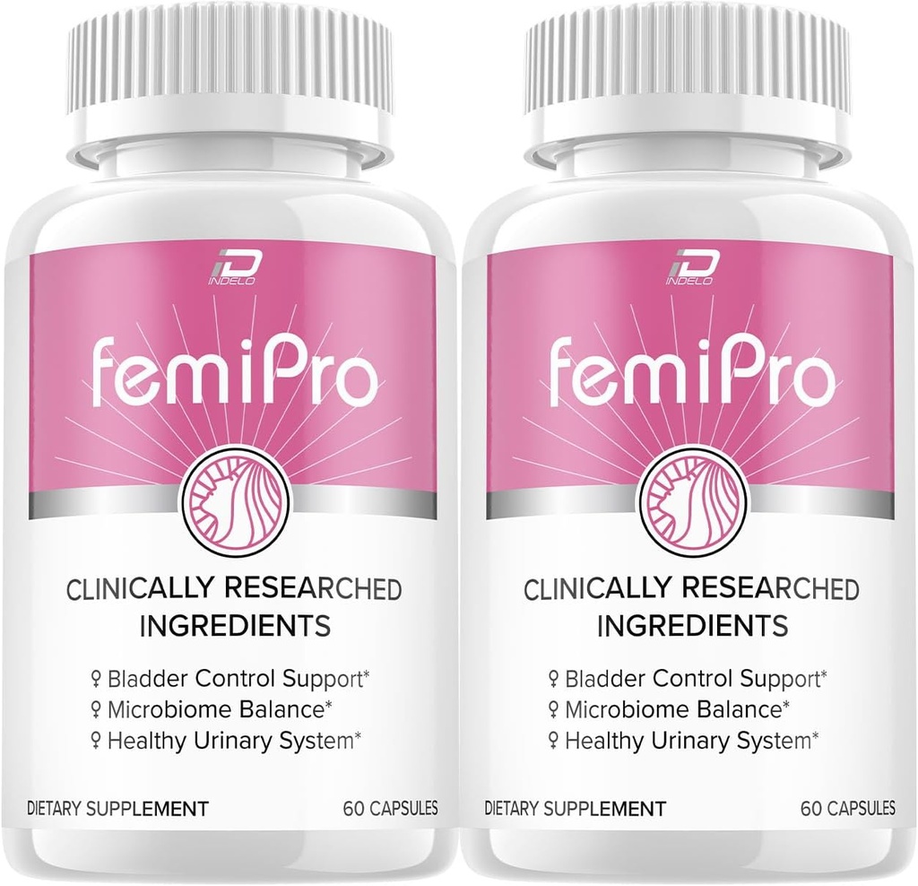 FemiPro Supplement - Probiotiske Femi Pro piller, FemiPro 24 timers support Microbiome Probiotic Urinary Control Health, Femie Pro Anmeldelser (2 Pack - 120 Kapsler)