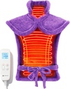 CooCoCo Tilbage varmelegemer for kvinder bedstemor, FSA Støtteberettiget varmelegemer for ryg smertelindring, Cute varmelegemer med 6 varmelegemer, Julegaver til mor Kone Hendes bedstemor, ETL Certificeret, Lilla