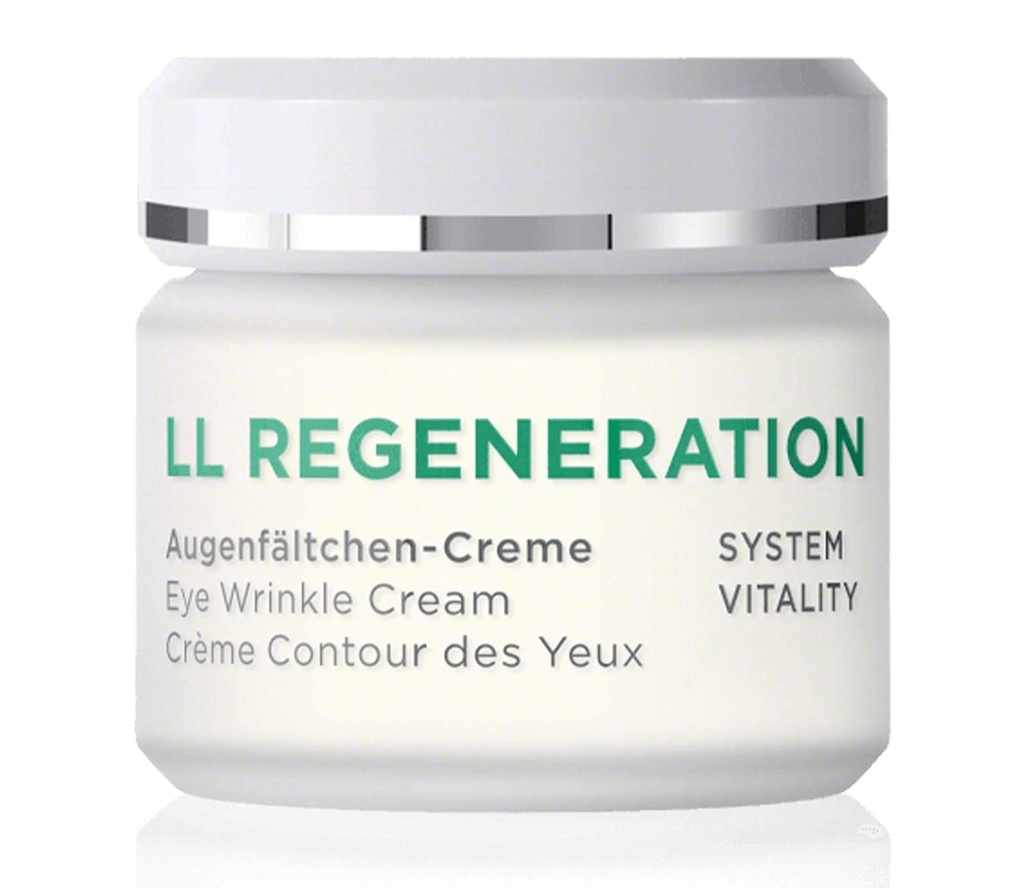 ANNEMARIE BÖRLIND - LL REGENERATION Eye Wrinkle Cream - Natural Vitamin C + E Anti Aging Eye Cream med LL BIOCOMPLEX til smoothed, Brighter, og Plump hud med ny elasticitet - 1.1 Oz
