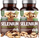 2-Pack N1N Premium Pure Selenium [Max Absorption, 200MCG] til støtte Immunitet, hjerte og prostata sundhed, 360 Veg Caps