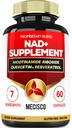 NAD + Supplement til Nicotinamid Riboside w / Quercetin, Resveratrol, gurkemeje, Rhodiola Rosea, Astragalus - 60 Greve