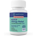 WELMATE - Allergy Relief - Fexofenadine HCl 60 mg - 12 timers ikke- Drowsy Antihistamin - Nysen - Runny Næse - Itchy Eyes, Næse & Hals - Allergy Relief Tablets - 200 Count