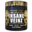 Insane Labz Insane Veinz Gold, Nitrooxid Non Stimulant Pre Workout Powder, Indlæst med Hydromax, Nitrosigine, Øger vaskularitet og blodgennemstrømning, 30 Srvgs, Apple