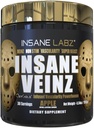 Insane Labz Insane Veinz Gold, Nitrooxid Non Stimulant Pre Workout Powder, Indlæst med Hydromax, Nitrosigine, Øger vaskularitet og blodgennemstrømning, 30 Srvgs, Apple