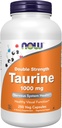 Now Foods Supplements, Taurine 1000 mg, Double Strength, Nervesystemet Sundhed *, 250 Veg kapsler