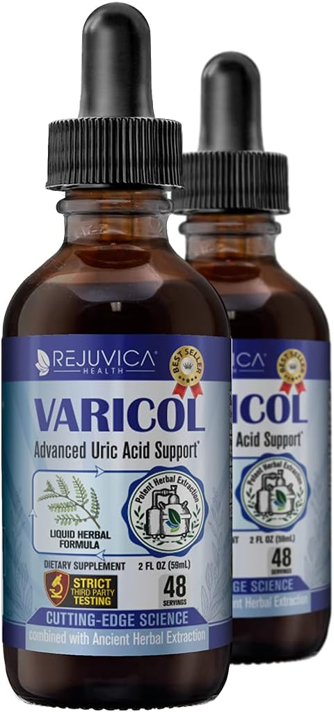 Varicol - Advanced Uric Acid Support Supplement - Liquid Delivery for Better Absorption - Tart Cherry, Chanca Piedra, Celery Seed, Ginger & More!
