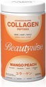 Beautywise Advanced Marine Collagen Proteins Powder with Hyaluronic Acid, Glutathione & Biotatin Mead124; Ingen lugt & let at blande med ingen tilsat sukker 250G (Mango- Peach Pack med 1)