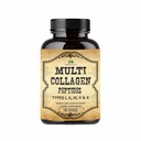 HERBALICIOUS Multi Collagen Peptider kapsler - Non-GMO & Gluten Free Type I, II, III, V, X Hydrolyzed Collagen Kosttilskud med C-vitamin - understøtter sundt hår, hud, negle, & Joints - 120 kapsler