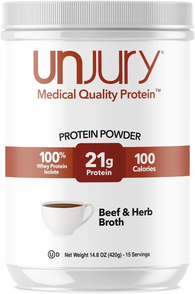 Unjury Whey Protein Powder 124; Oksekød og Herb High Protein Soup