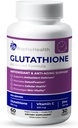 Glutathion forbedret med C-vitamin & Zinkstof 124; Avanceret antioxidant & immunsupport124; Detox & Skin Health Formel 124; 60 tabletter - One (1) Måned Supply