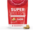 Humann SuperBeets Heart Chews Advanced - 100 mg CoQ10 Plus Beetroot & Grape Seed Extract, 60 Greve