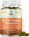 Nature Craft Vegan Thyroid Gummies med Sea Moss - Thyroid Support Gummies til omfattende støtte for mænd og kvinder med jod Selenium og andre potente vitaminer - Gelatin- fri ikke-GMO 60