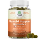 Nature Craft Vegan Thyroid Gummies med Sea Moss - Thyroid Support Gummies til omfattende støtte for mænd og kvinder med jod Selenium og andre potente vitaminer - Gelatin- fri ikke-GMO 60