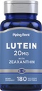 Piping Rock Lutein and Zeaxanthin Supplement Note 124; 20mg