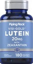 Piping Rock Lutein and Zeaxanthin Supplement Note 124; 20mg