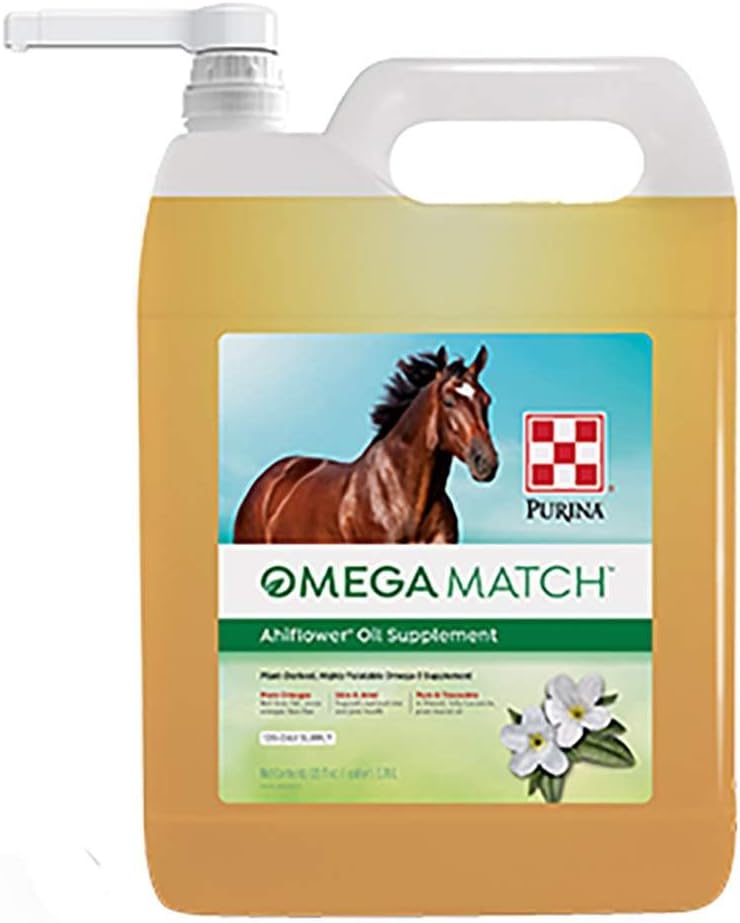 Purina Ahiflower Oil Horse Supplement 124; 1 Gallon (1 GAL) Flaske