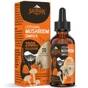 Liposomal Mushroom Complex Drops 2000 MG - 20 Organic Mushroom Extracts - Advanced Liquid Formel for Immunity, Kognitiv og Memory - Lions Mane Supplement, Reishi, Cordyceps, Chaga, 30 Serveringer