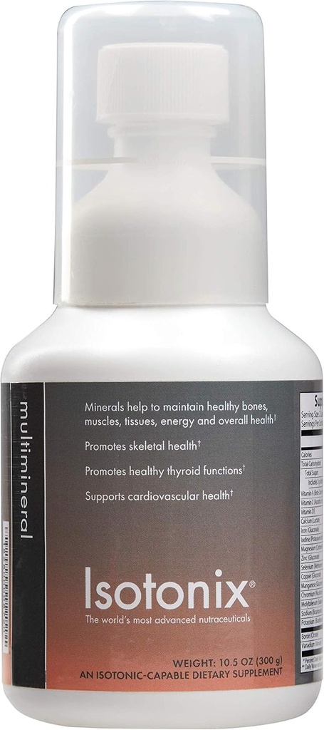 Isotonix Multi- Mineral Supplement: Magnesium, D-vitamin, zink, Calcium & C-vitamin, Knoglestyrke, muskelfunktion, immunforsvar og energi - 45 Servering