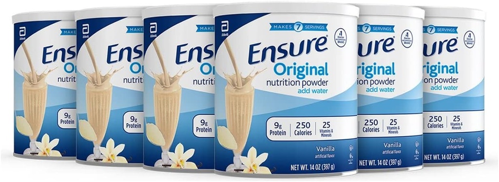 Sikre pulver komplet pulver Balanceret Nutrition Vanilla 14 Ounces (Værdi pakke med 6)
