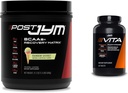Post JYM Active Matrix Post- Workout med BCAAs, Glutamin & mere Rainbow Sherbert Flavor + Vita JYM Atlete 's Multivitamin med over 25 nøgleingredienser 60 tabletter