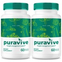 (2 Pack) Puravive, Puravive Vægttab Kapsler, Puravive Exotic Rice Metode, All Natural Detox & Cleanse Support, Pura Vive Keto Anmeldelser (120 Kapsler)